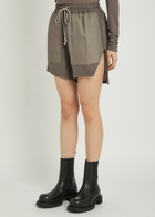 Rick Owens Silk Boxer Shorts Light Brown