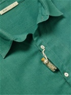 11.11/eleven eleven - Embroidered Organic Cotton Shirt - Green