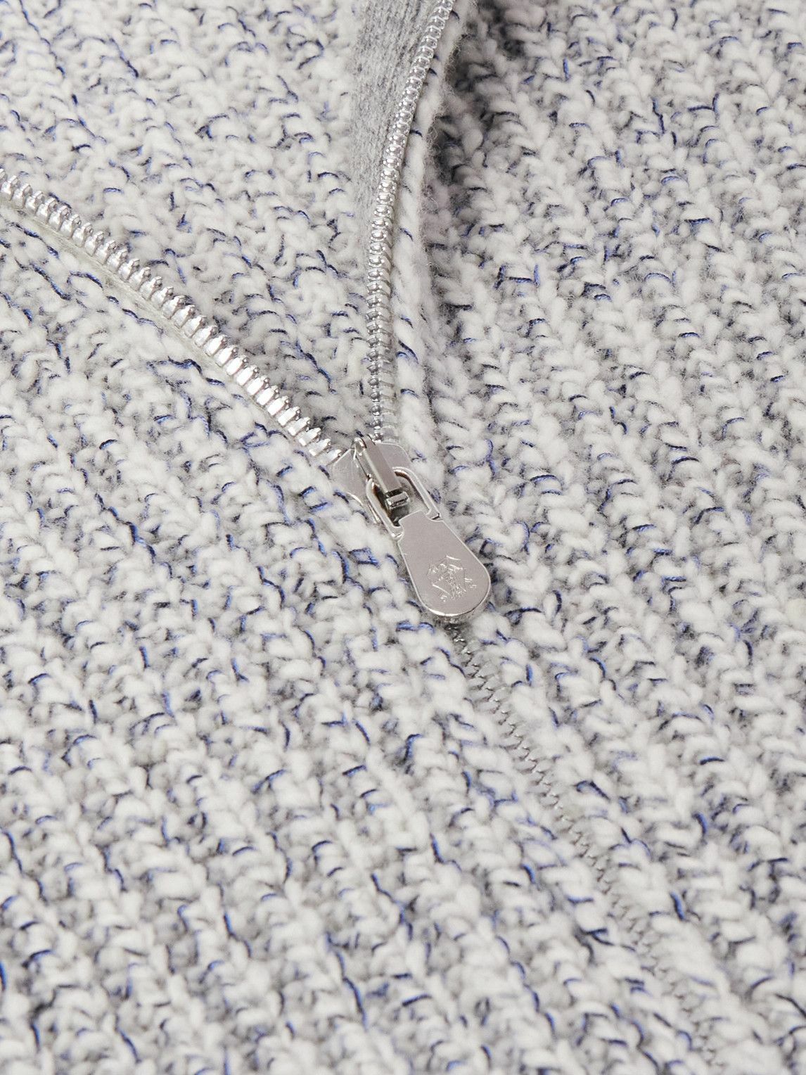 Brunello Cucinelli - Ribbed Wool, Silk and Cashmere-Blend Zip-Up Cardigan - Neutrals