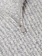 Brunello Cucinelli - Ribbed Wool, Silk and Cashmere-Blend Zip-Up Cardigan - Neutrals