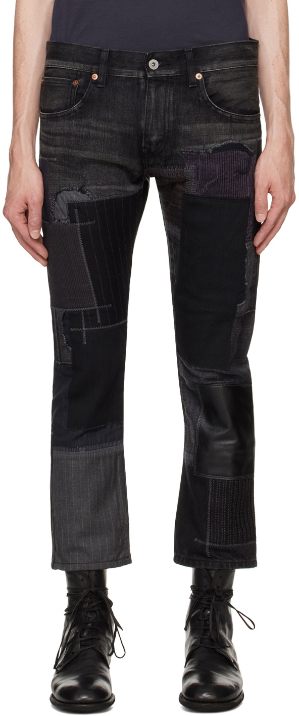 Junya Patchwork Junya Watanabe Black Patchwork Jeans Junya Watanabe