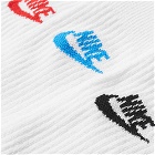 Nike Men's Everyday Essential Sock - 3 Pack in White/Multi