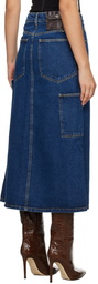 Saks Potts Blue Bier Denim Midi Skirt