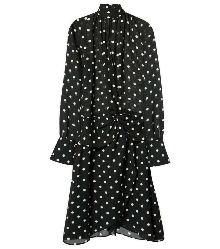 Photo: Nina Ricci Polka-dot gathered midi dress