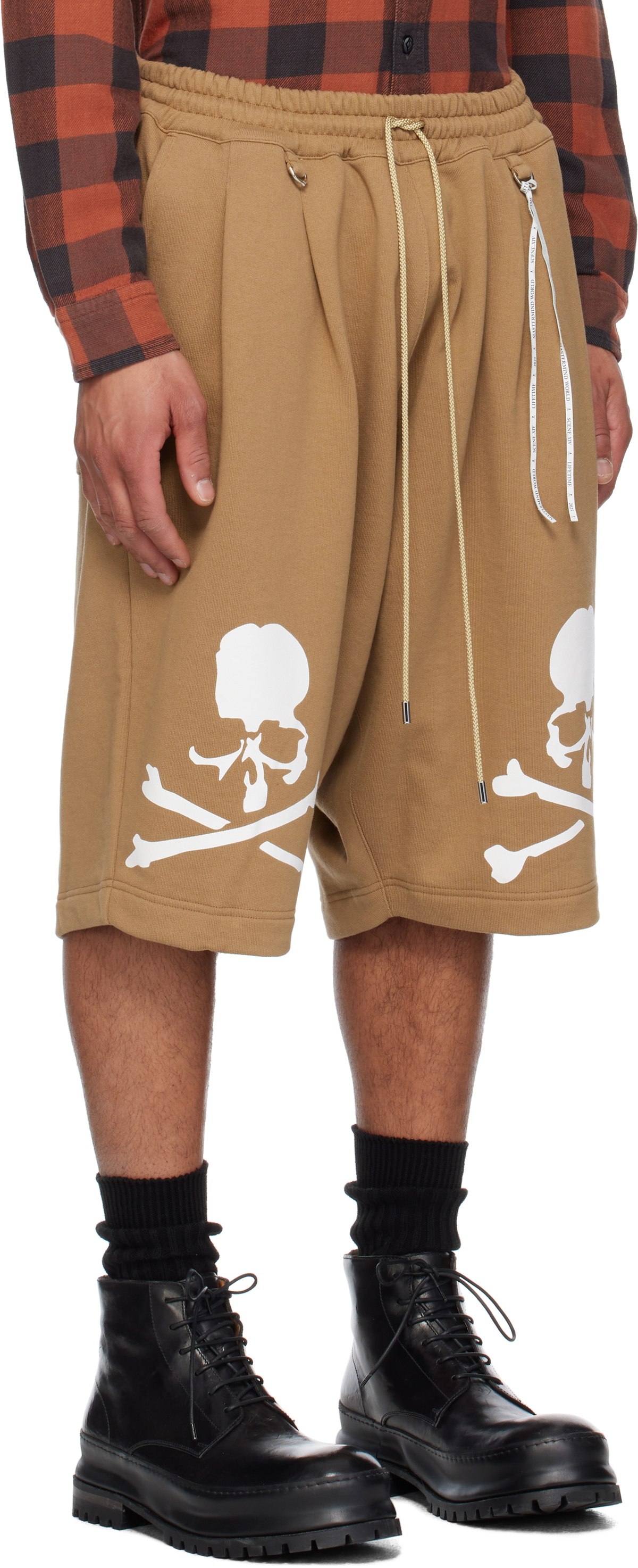 MASTERMIND WORLD Beige OG Sweat Shorts