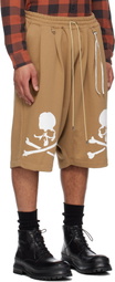 MASTERMIND WORLD Beige OG Sweat Shorts