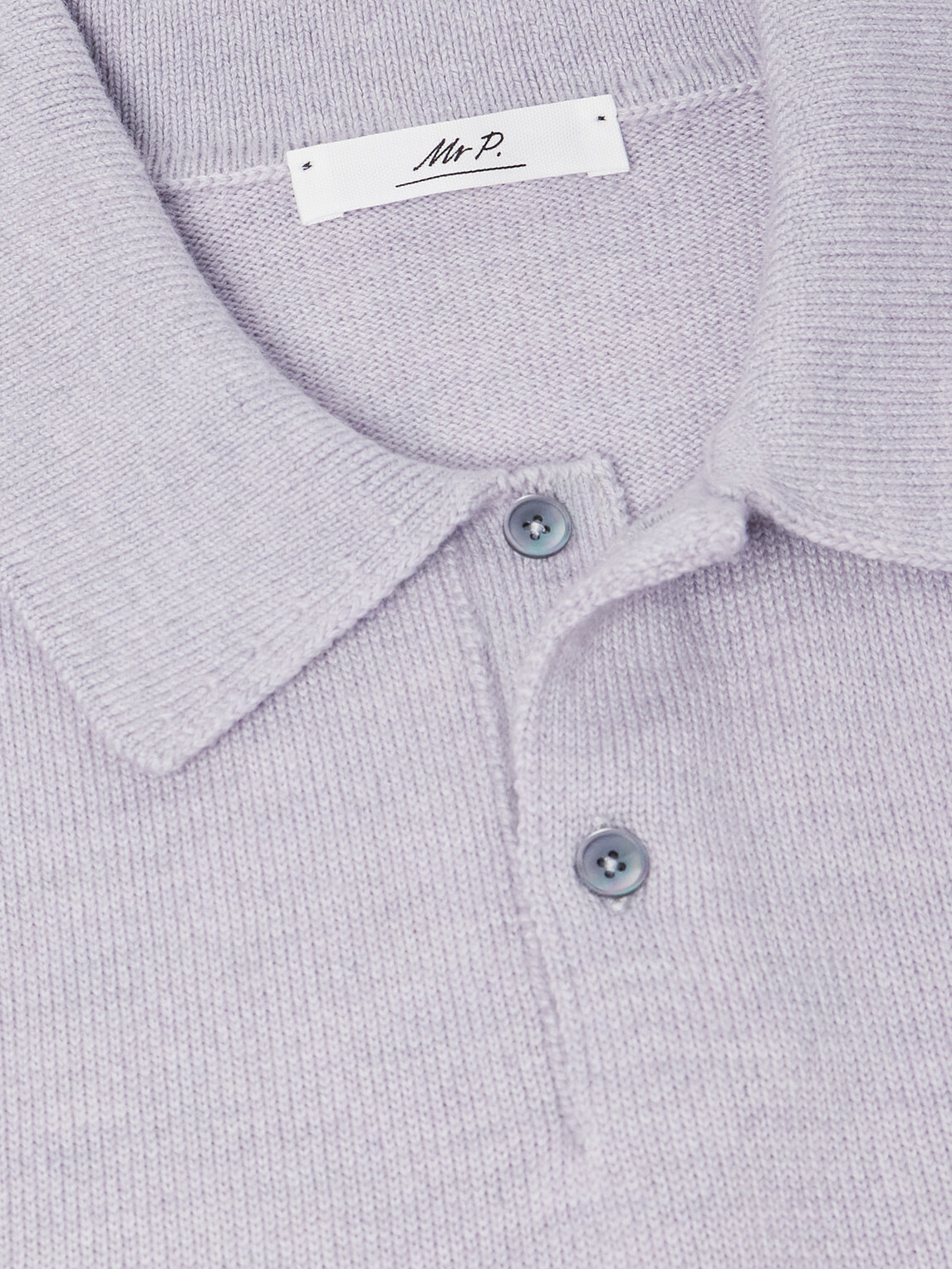 Mr P. - Merino Wool Polo Shirt - Gray