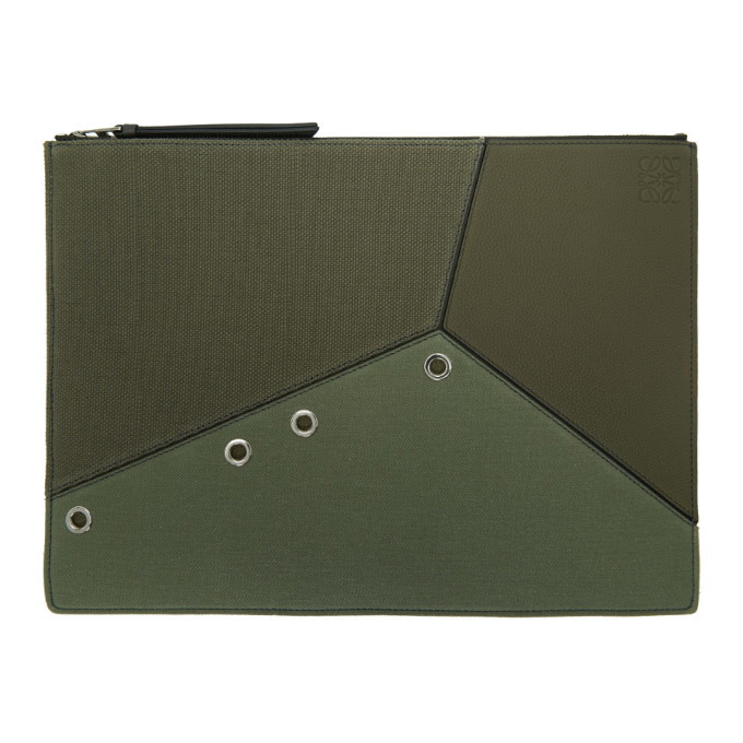 Photo: Loewe Khaki Large Puzzle Pouch