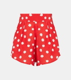 Adriana Degreas High-rise wide-leg shorts