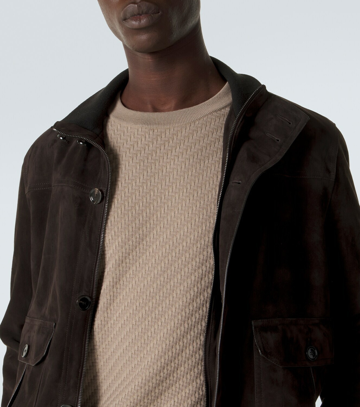 Brioni Cotton, silk, and cashmere sweater