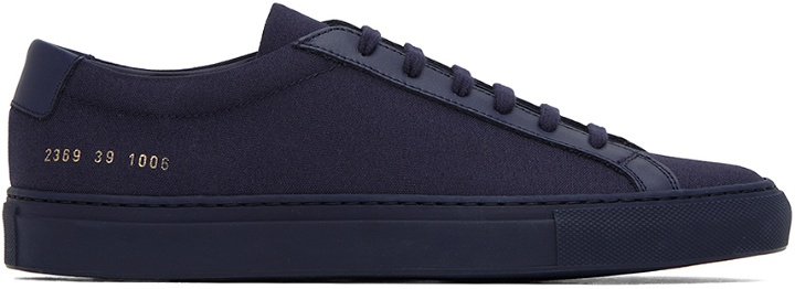 Photo: Common Projects Navy Original Achilles Low Sneakers