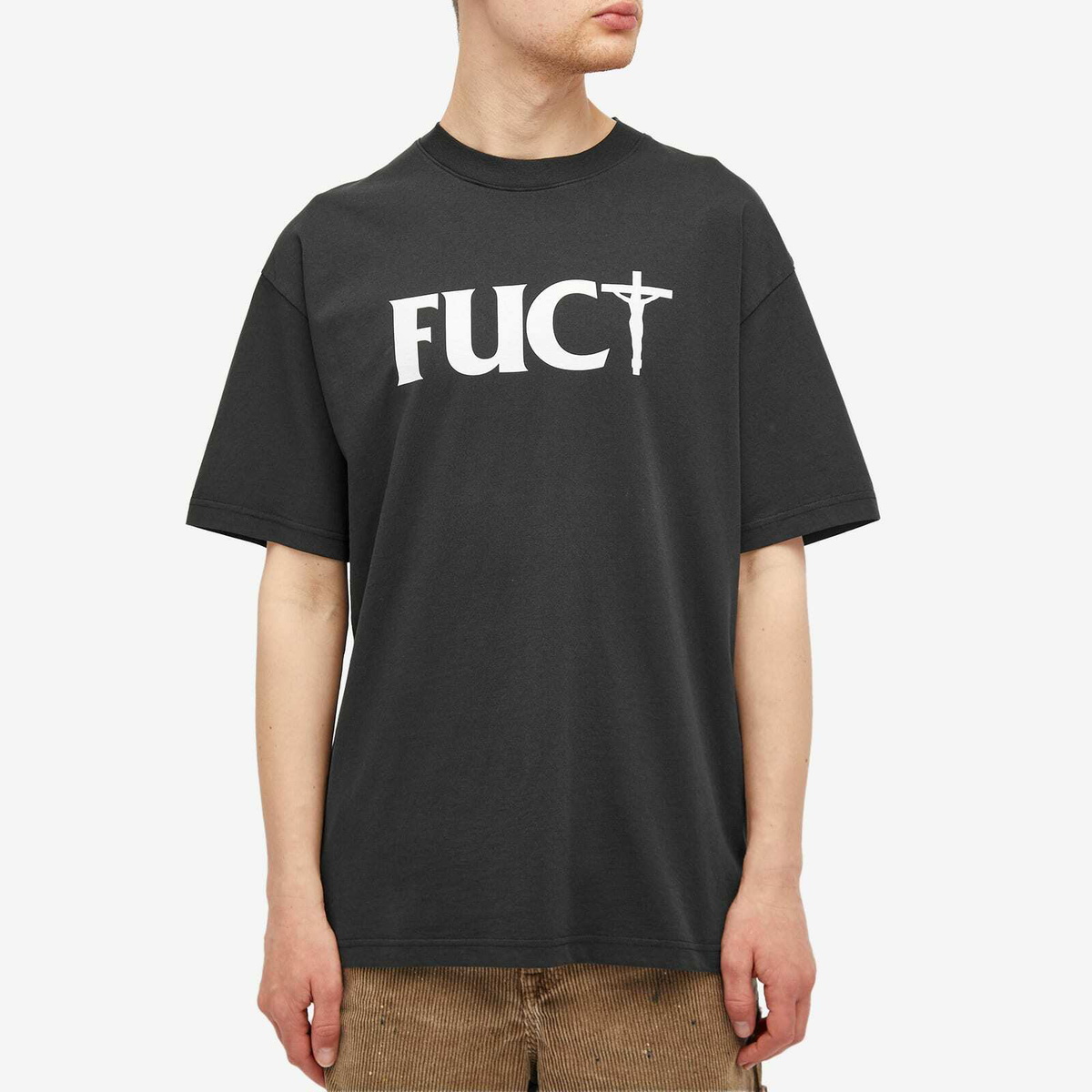 FUCT Men's Crossed Logo T-Shirt in Black FUCT SSDD