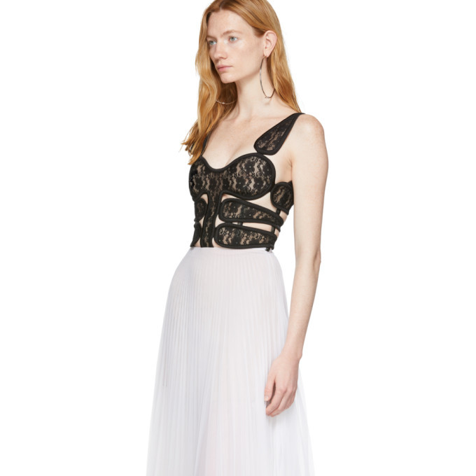 Christopher Kane Off-White Lace Corset Dress