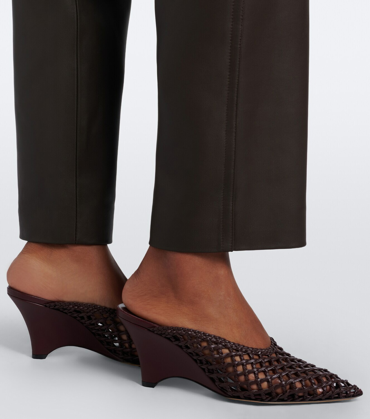 Vince Leather straight pants