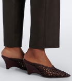 Vince Leather straight pants