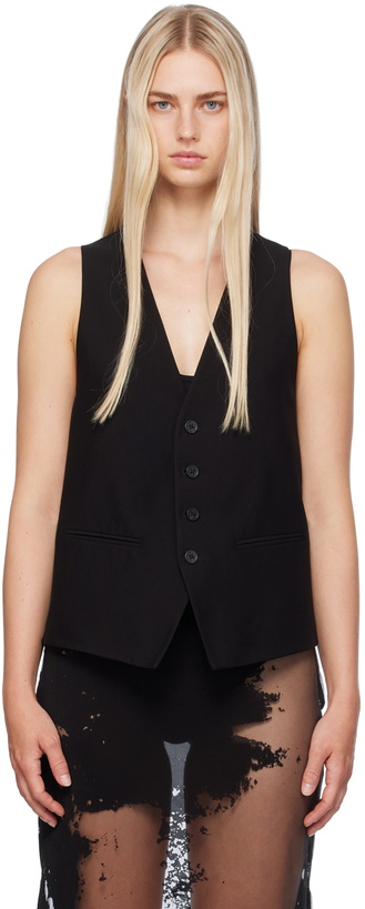 Photo: Ann Demeulemeester Black Classic Waistcoat