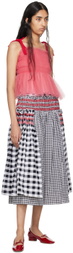 Molly Goddard Black Penny Midi Skirt