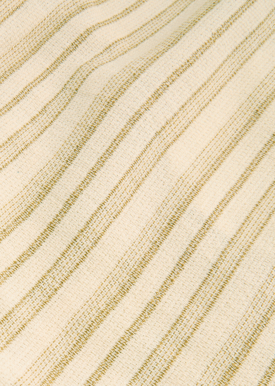 Les Deux Houston Stripe Cotton-blend Trousers Ecru