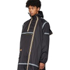 Afterhomework Black K-Way Edition Eiffel Multi Pocket Raincoat