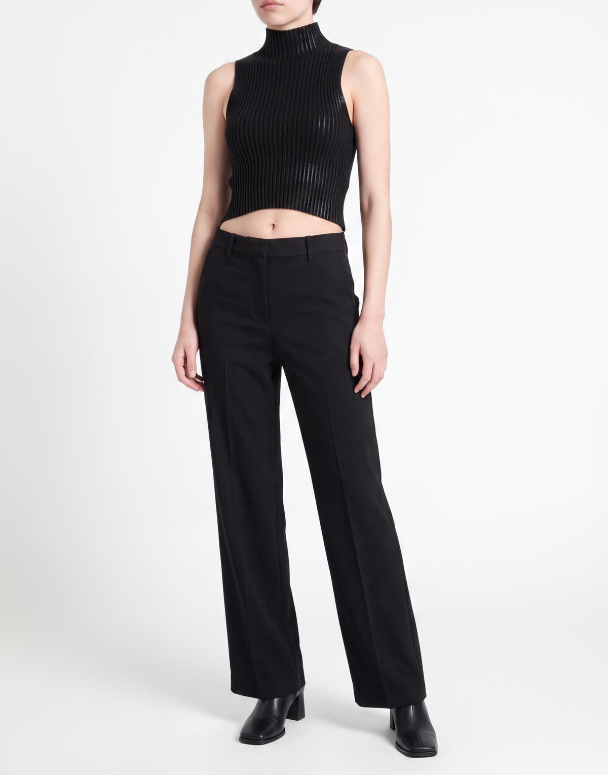 Peserico Womens Turtleneck in Black