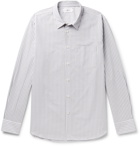 MR P. - Paul Striped Cotton-Poplin Shirt - Gray