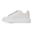 Alexander McQueen SSENSE Exclusive White Glitter Oversized Sneakers