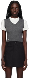 Fax Copy Express SSENSE Exclusive Gray Vest