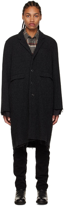 Photo: Undercoverism Gray Frayed Coat