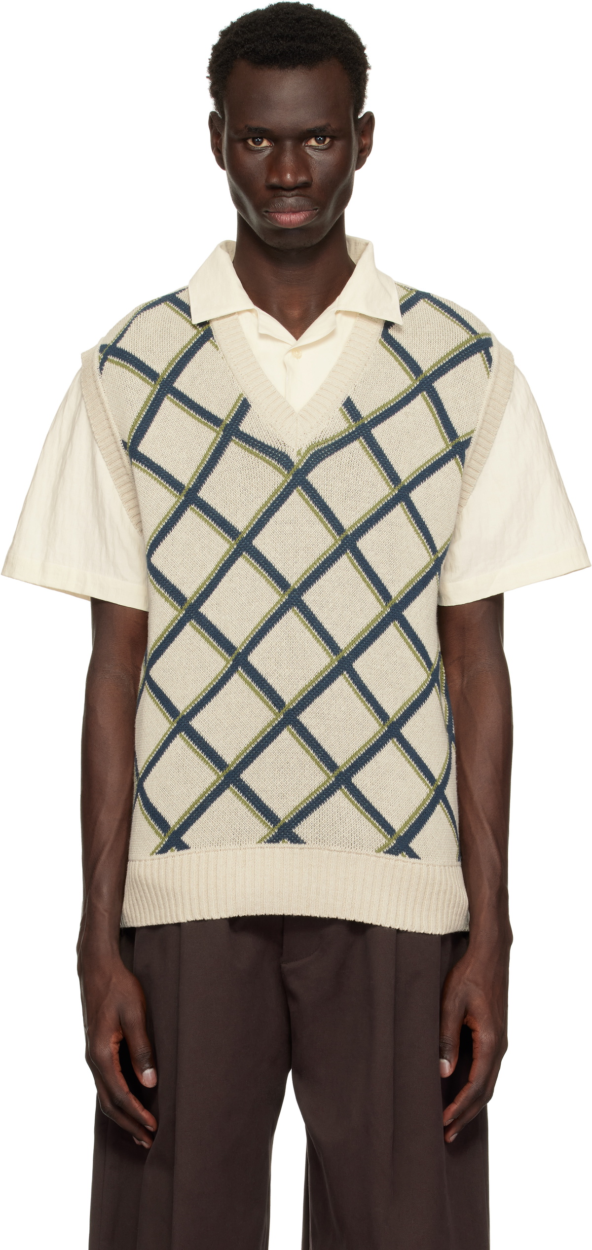 トップス Palace skateboards argyle knit vest ARGYLE KNIT VEST TOP - Multicolored | ZARA United States