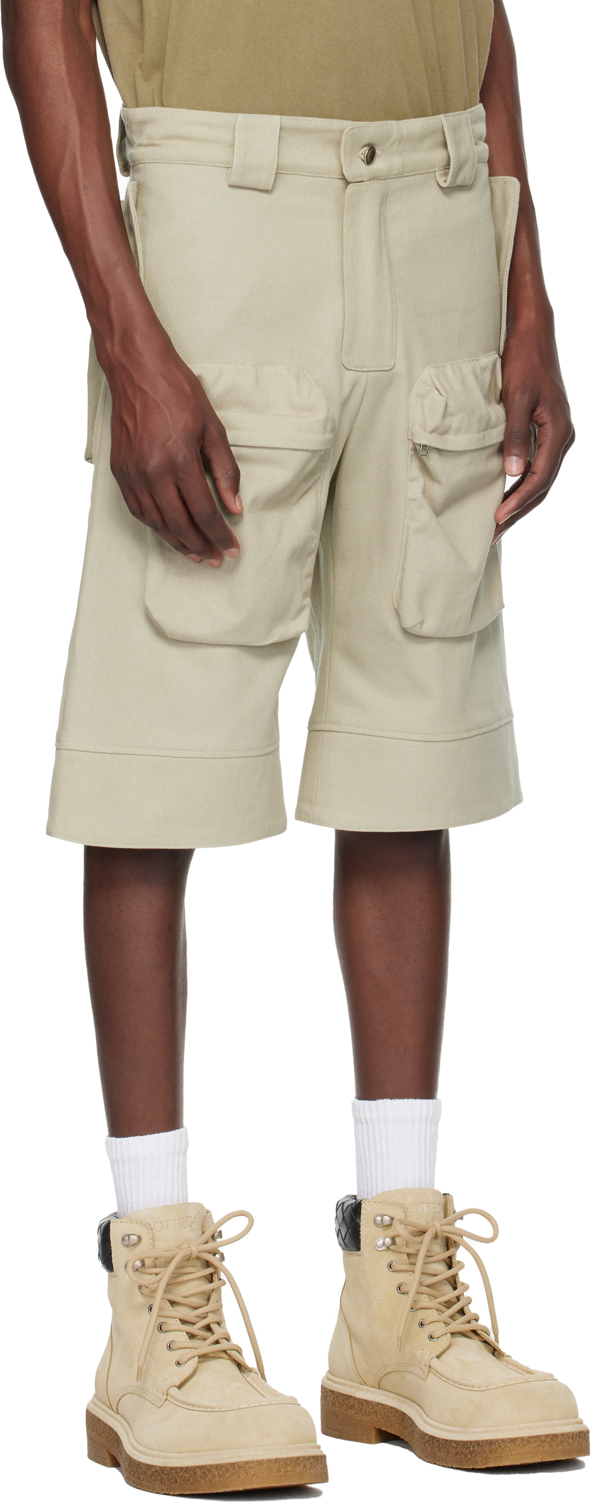 Tondolo Taupe Cargo Shorts