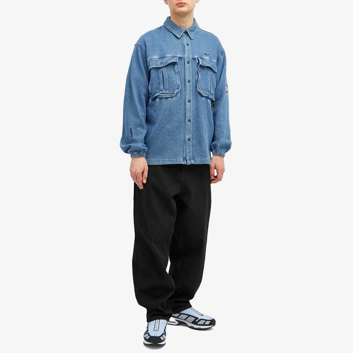 Nike Men's Nocta Denim Shirt in French Blue Nike