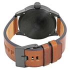 Diesel Rasp Grey Dial Brown Leather Mens Watch DZ1764