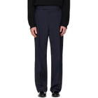 Jil Sander Navy Wool Poplin Trousers