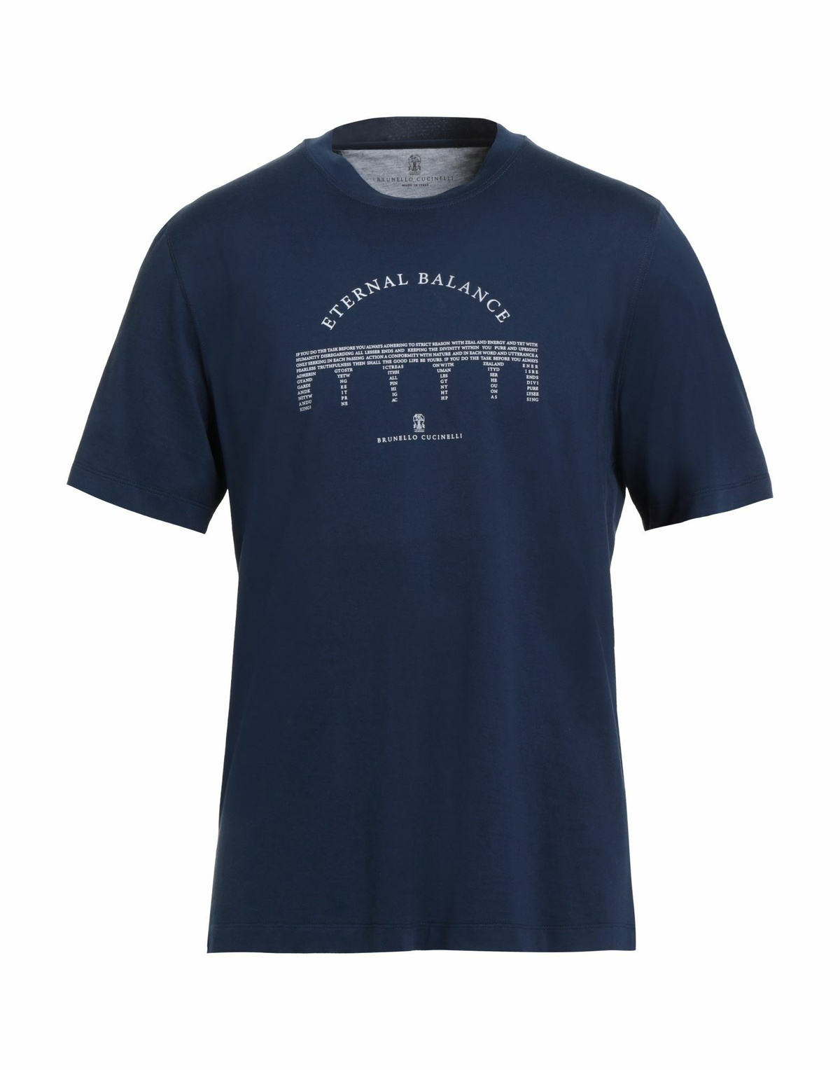 Brunello Cucinelli Mens T-shirt in Navy