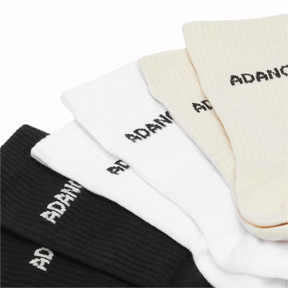 Adanola Women's 3 Pack Socks in Cream/Black/White 