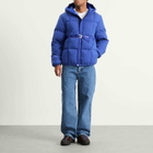 Stone Island Men's Marina Cotton Nylon Tela Down Jacket in Bright Blue