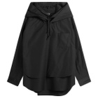 Comme des Garçons Homme Plus Men's Slouch Hooded Long Sleeve in Black