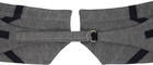Paula Canovas Del Vas Gray Strap Denim Belt