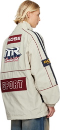 Martine Rose Beige Hockey Pullover Jacket