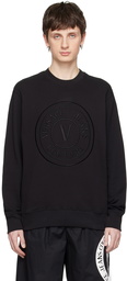 Versace Jeans Couture Black V-Emblem Sweatshirt