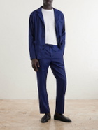 Frescobol Carioca - Lima Linen and Wool-Blend Suit Jacket - Blue