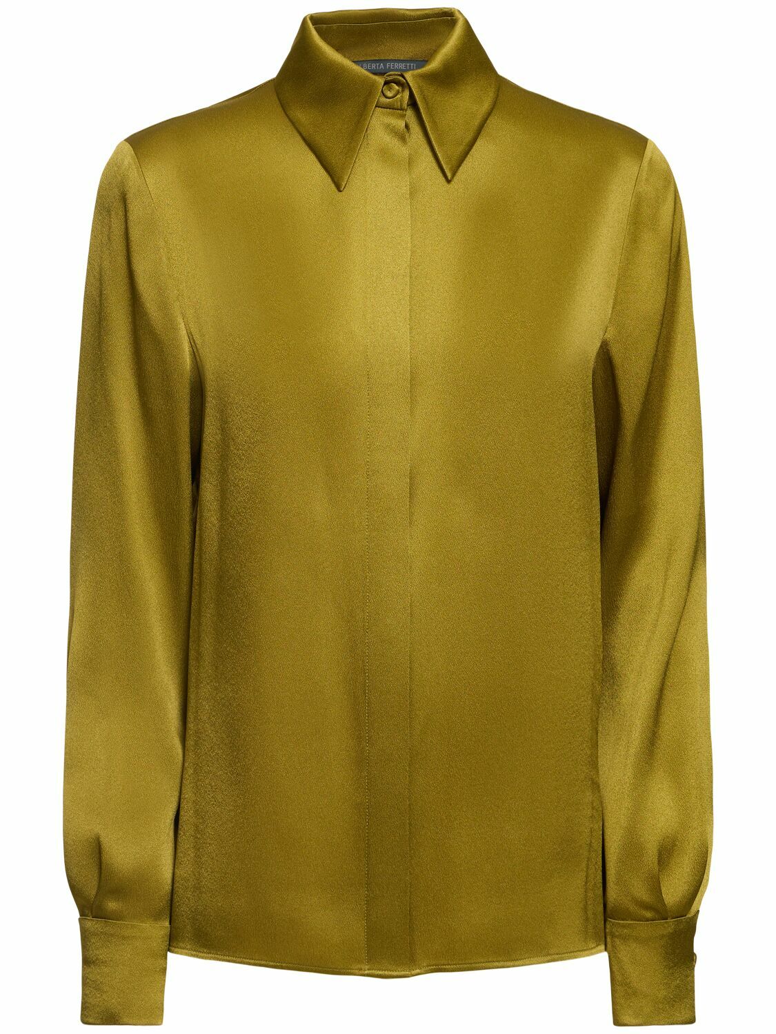Alberta Ferretti Women's Silk Shirt Blue