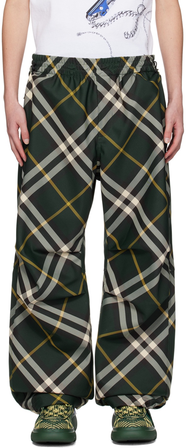 Photo: Burberry Green Check Trousers