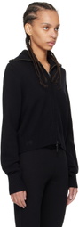 Fax Copy Express Black Zip Sweater