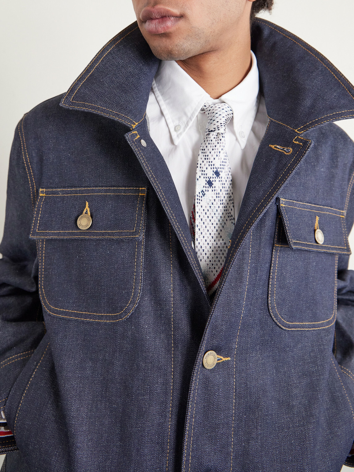 Thom Browne - Selvedge Denim Jacket - Blue