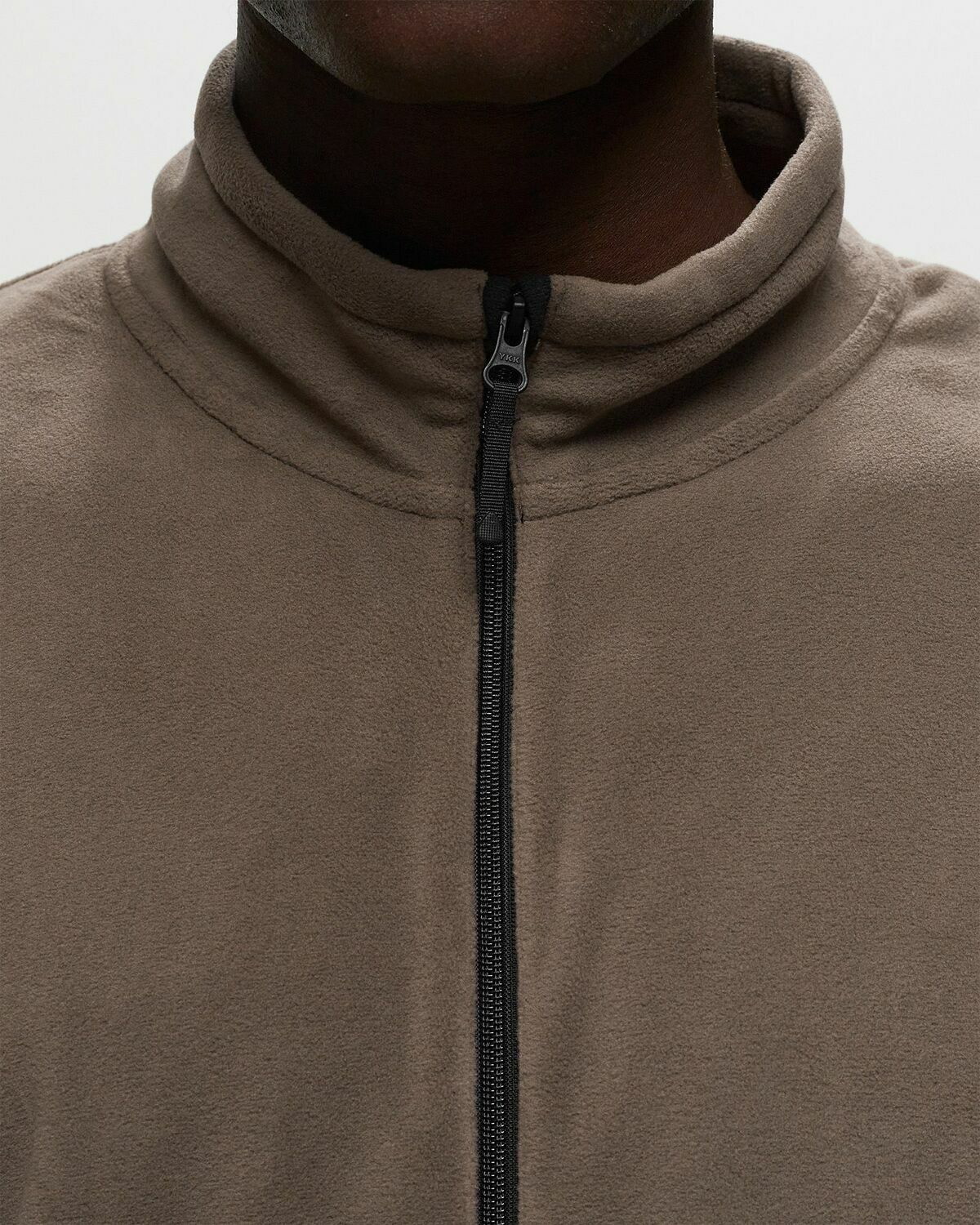 Goldwin Polartec Micro Fleece Half Zip Pullover Grey Half