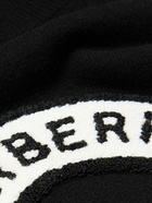 Burberry - Logo-Appliquéd Wool and Cashmere-Blend Sweater - Black