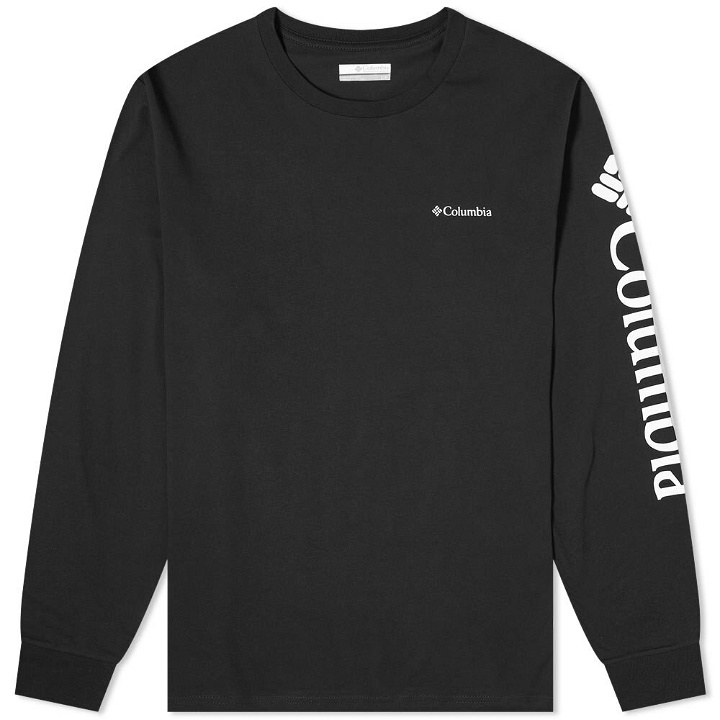 Photo: Columbia Men's Long Sleeve North Cascades T-Shirt in Black/White