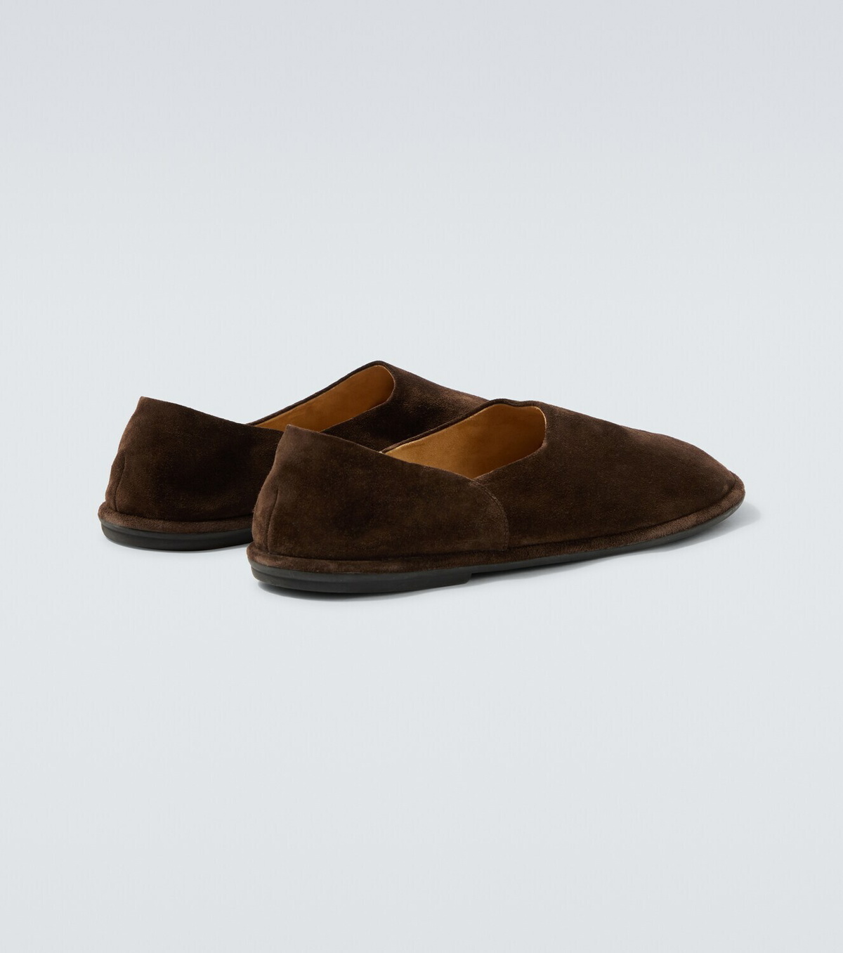 The Row Canal suede slip-on shoes