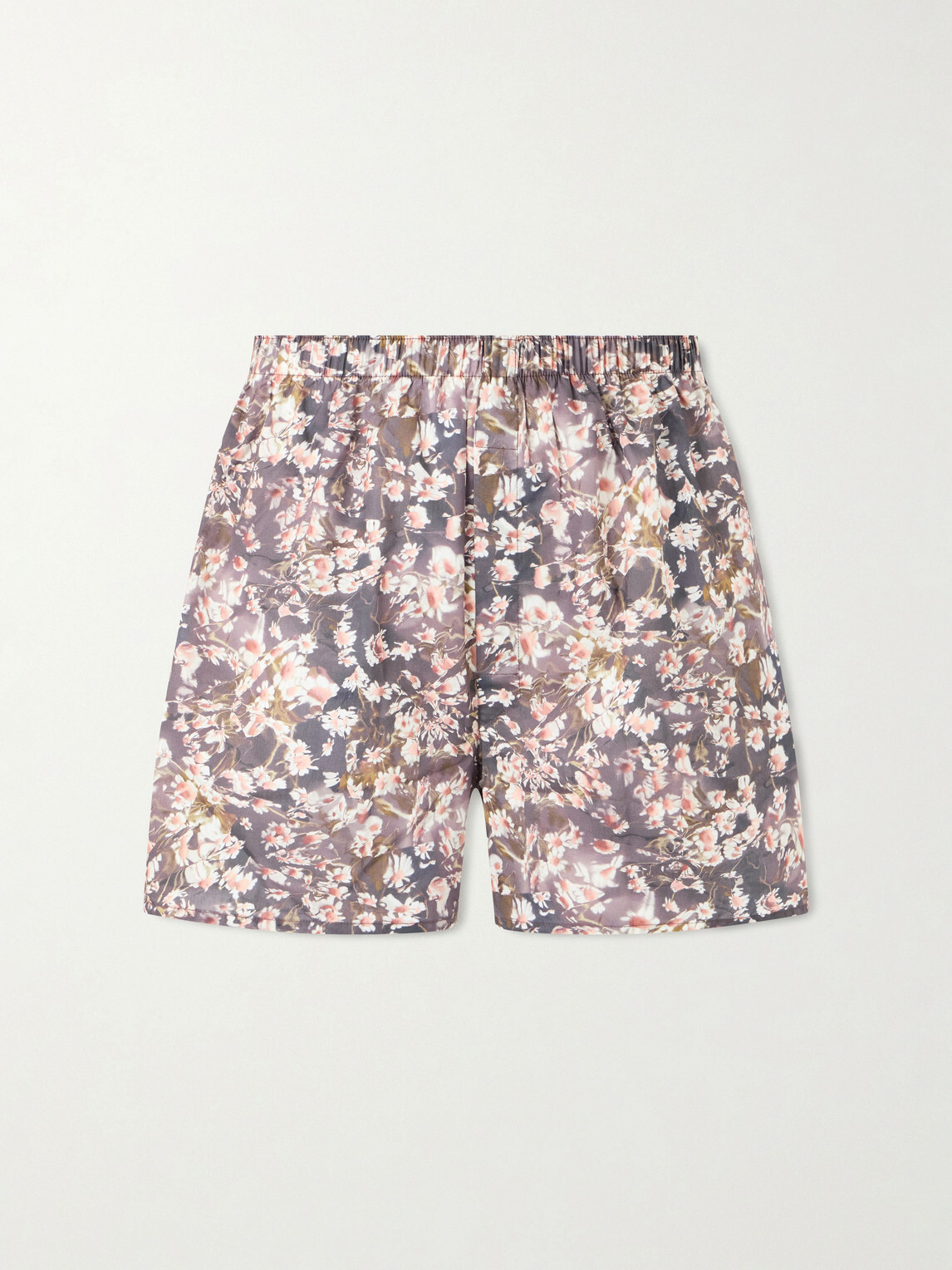 Sunspel - Printed Cotton Boxer Shorts - Brown